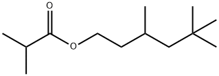 2-Methylpropanoic acid 3,5,5-trimethylhexyl ester 结构式