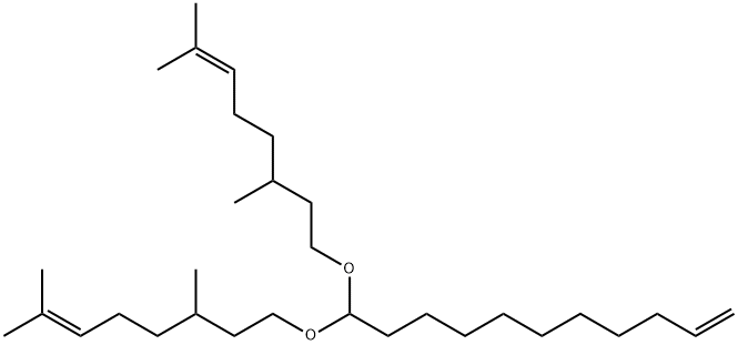 1-Undecene, 11,11-bis(3,7-dimethyl-6-octenyl)oxy- 结构式