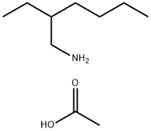 乙酸(2-乙基己胺)盐, 67785-97-1, 结构式