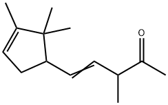 3-methyl-5-(2,2,3-trimethyl-3-cyclopenten-1-yl)pent-4-en-2-one Structure