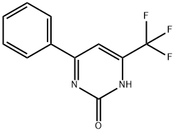 2(1H)-Pyrimidinone, 4-phenyl-6-(trifluoromethyl)- 结构式