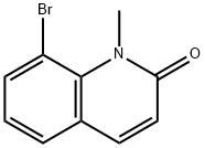 8-溴-1-甲基-1H-喹啉-2-酮 结构式