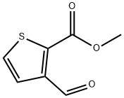 3-甲酰基噻吩-2-甲酸甲酯 结构式