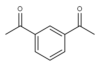 1,3-二乙酰基苯 结构式