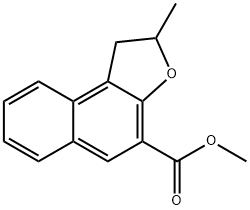 1,2-Dihydro-2-methylnaphtho[2,1-b]furan-4-carboxylic acid methyl ester Structure