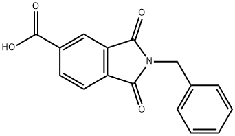 2-(苯甲基)-1,3-二氧代-2,3-二氢-1H-异吲哚-5-羧酸, 67822-75-7, 结构式