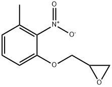 3-methyl-2-nitro-1-(2,3-epoxypropoxy)benzene 结构式
