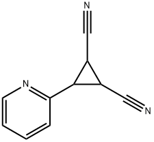 3-(2-Pyridinyl)-1,2-cyclopropanedicarbonitrile 结构式