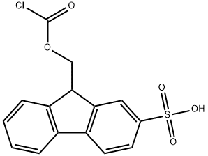 9-(2-SULFO)-FLUORENYLMETHYLOXYCARBONYL CHLORIDE 结构式