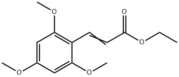 3-(2,4,6-三甲氧基苯基)丙烯酸乙酯 结构式
