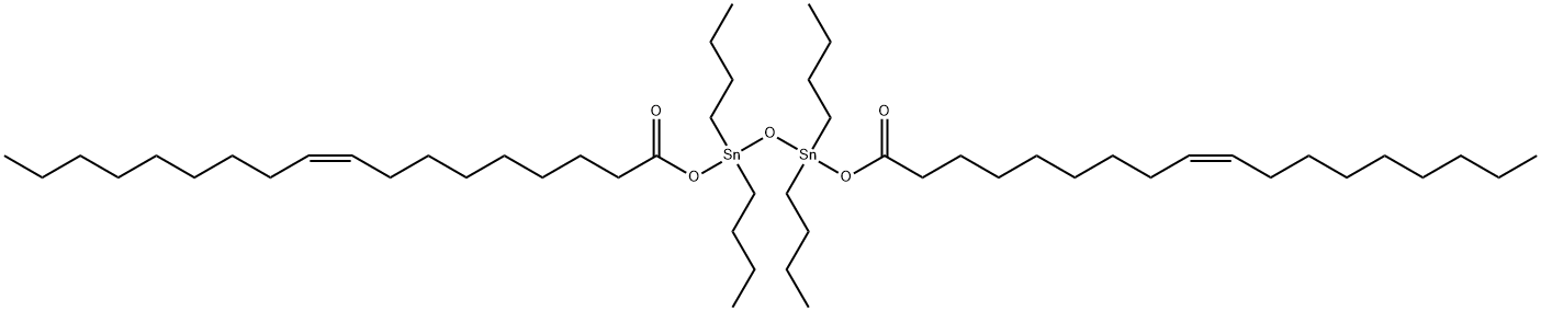 (Z,Z)-1,1,3,3-tetrabutyl-1,3-bis[(1-oxooctadec-9-enyl)oxy]distannoxane Structure