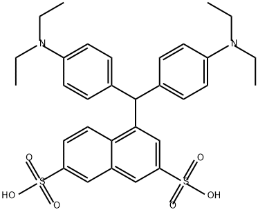 4-[bis[4-(diethylamino)phenyl]methyl]naphthalene-2,7-disulphonic acid Structure
