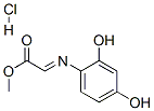 methyl (2,4-dihydroxyphenyl)iminoacetate hydrochloride 结构式