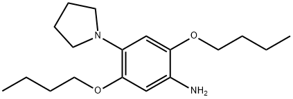 2,5-dibutoxy-4-(1-pyrrolidinyl)aniline 结构式