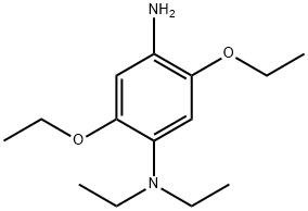 2,5-diethoxy-N,N-diethylbenzene-1,4-diamine 结构式
