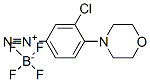 3-chloro-4-(morpholino)benzenediazonium tetrafluoroborate Structure