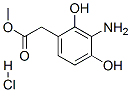 methyl [amino(2,4-dihydroxyphenyl)]acetate hydrochloride Structure