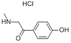 1-(4-hydroxyphenyl)-2-(methylamino)ethan-1-one hydrochloride Structure