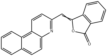 3-(benzo[f]quinolin-3-ylmethylene)phthalide Structure