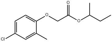 1-methylpropyl (4-chloro-2-methylphenoxy)acetate 结构式