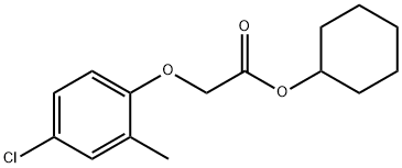 cyclohexyl (4-chloro-2-methylphenoxy)acetate 结构式