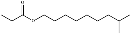 Propanoic acid 8-methylnonyl ester Structure