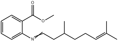 2-[(3,7-二甲基-6-亚辛烯基)氨基]苯甲酸甲酯 结构式