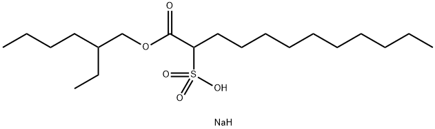 sodium 1-(2-ethylhexoxycarbonyl)undecane-1-sulfonate Structure