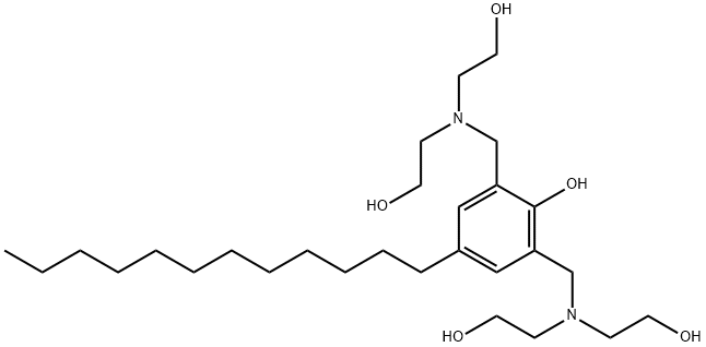 2,6-bis[[bis(2-hydroxyethyl)amino]methyl]-4-dodecylphenol Structure