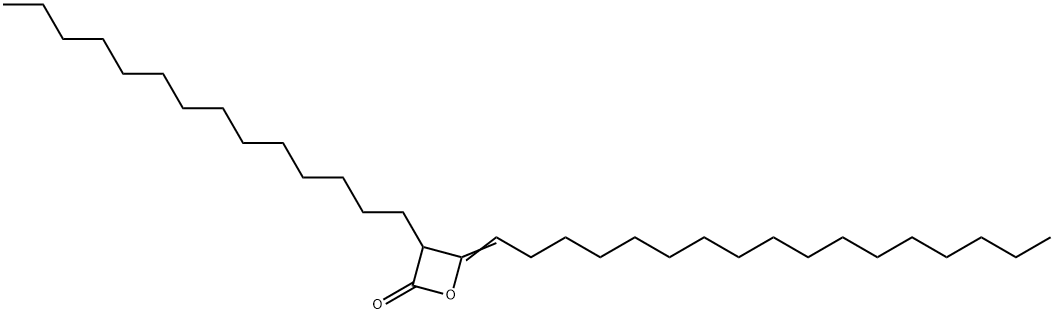4-heptadecylidene-3-tetradecyloxetan-2-one Structure