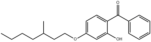 2-hydroxy-4-[(3-methylheptyl)oxy]phenyl phenyl ketone 结构式