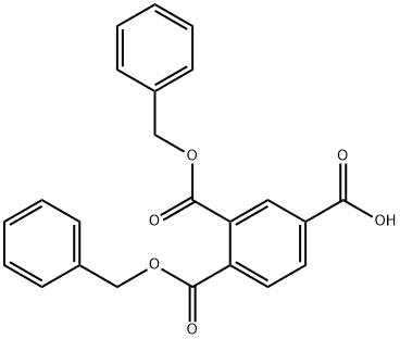 1,2-dibenzyl hydrogen benzene-1,2,4-tricarboxylate Structure