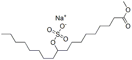 sodium 1-methyl 10-(sulphooxy)octadecanoate 结构式