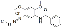5-(benzoylamino)-2,4-dimethoxybenzenediazonium chloride hydrochloride 结构式