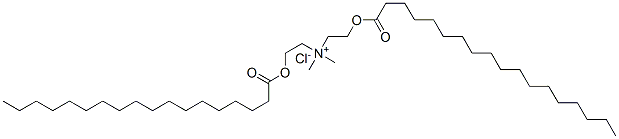 N,N-二甲基-2-[(1-氧代十八烷基)氧]-N-[2-[(1-氧代十八烷基)]乙基]乙铵氯化物, 67846-68-8, 结构式