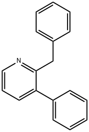 2-benzyl-3-phenylpyridine Structure