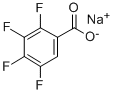 2,3,4,5-四氟苯甲酸钠盐 结构式
