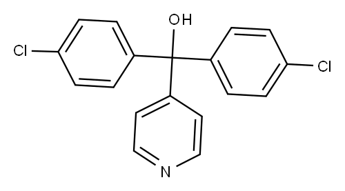 双-(4-氯苯基)吡啶-4-基-甲醇, 67853-63-8, 结构式