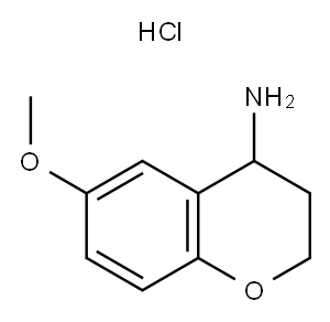 6-甲氧基-苯并二氢吡喃-4-胺盐酸盐, 67858-19-9, 结构式