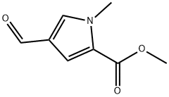 4-甲酰-1-甲基-1H-吡咯-2-甲酸甲酯 结构式