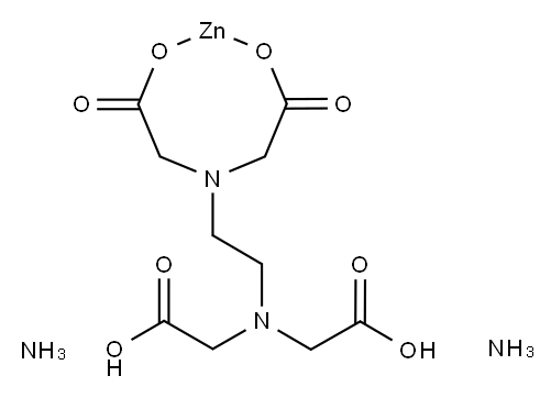 Ethylenediaminetetraacetate-zinc-ammonia complex Structure