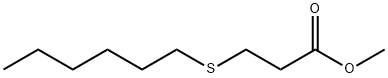 methyl 3-(hexylthio)propionate 结构式
