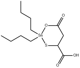 2,2-dibutyl-6-oxo-1,3,2-oxathiastanninane-4-carboxylic acid 结构式