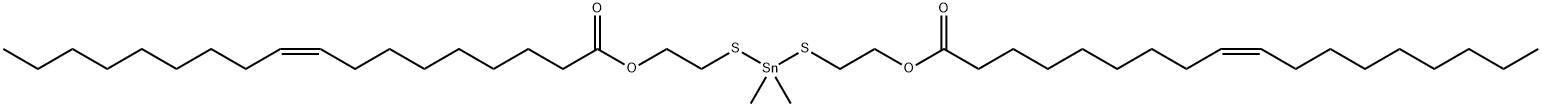 (dimethylstannylene)bis(thioethylene) dioleate Structure