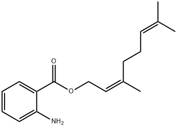 (Z)-3,7-dimethylocta-2,6-dienyl anthranilate Structure