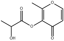 2-methyl-4-oxo-4H-pyran-3-yl lactate 结构式