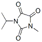 Imidazolidinetrione, methyl(1-methylethyl)- Structure