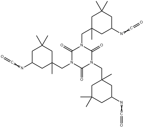 3,3',3''-[(1H,3H,5H)-2,4,6-trioxo-1,3,5-triazine-1,3,5-triyltris(methylene)]tris[3,5,5-trimethylcyclohexyl] triisocyanate Structure