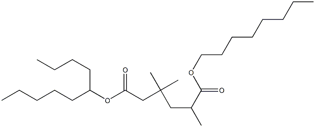 6-decyl 1-octyl 2,4,4-trimethyladipate 结构式