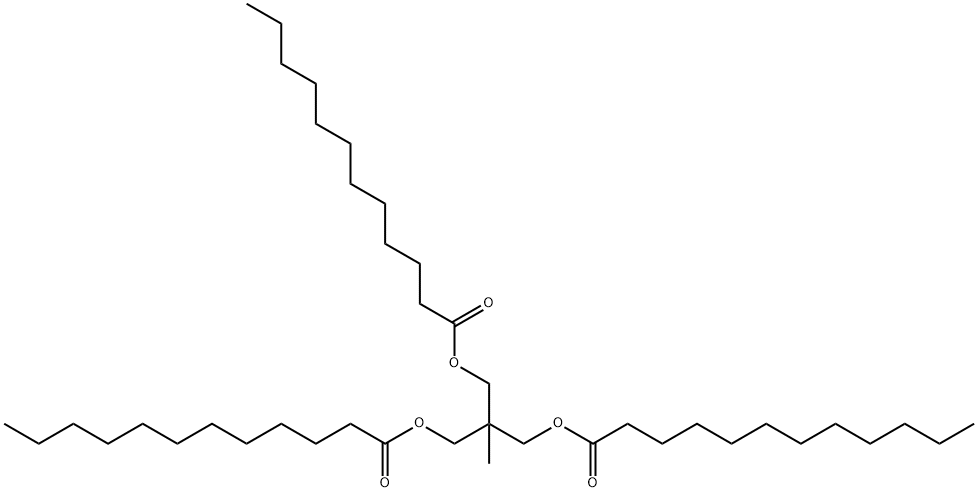 2-methyl-2-[[(1-oxododecyl)oxy]methyl]propane-1,3-diyl dilaurate 结构式